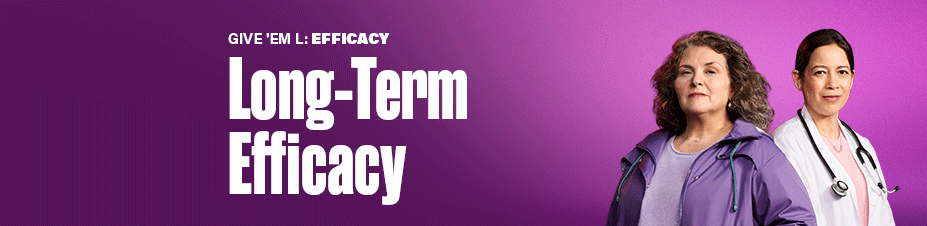 GIVE 'EM L: EFFICACY Long-Term Efficacy